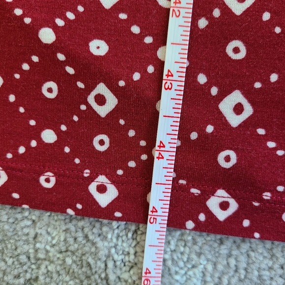 Red/Maroon Loft size medium midi dress - Picture 6 of 6